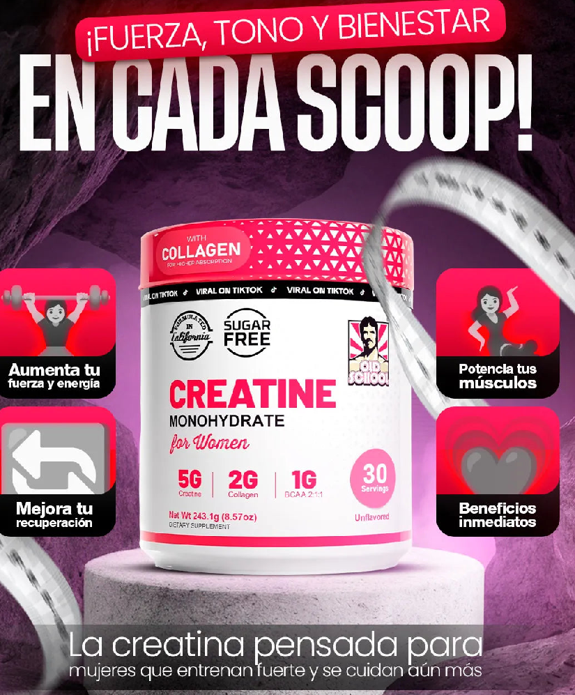 CREATINA MONOHIDRATADA PARA MUJER